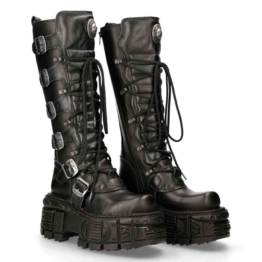 New Rock New Rock M 272 S3 Knee high boot Black Attitude Europe